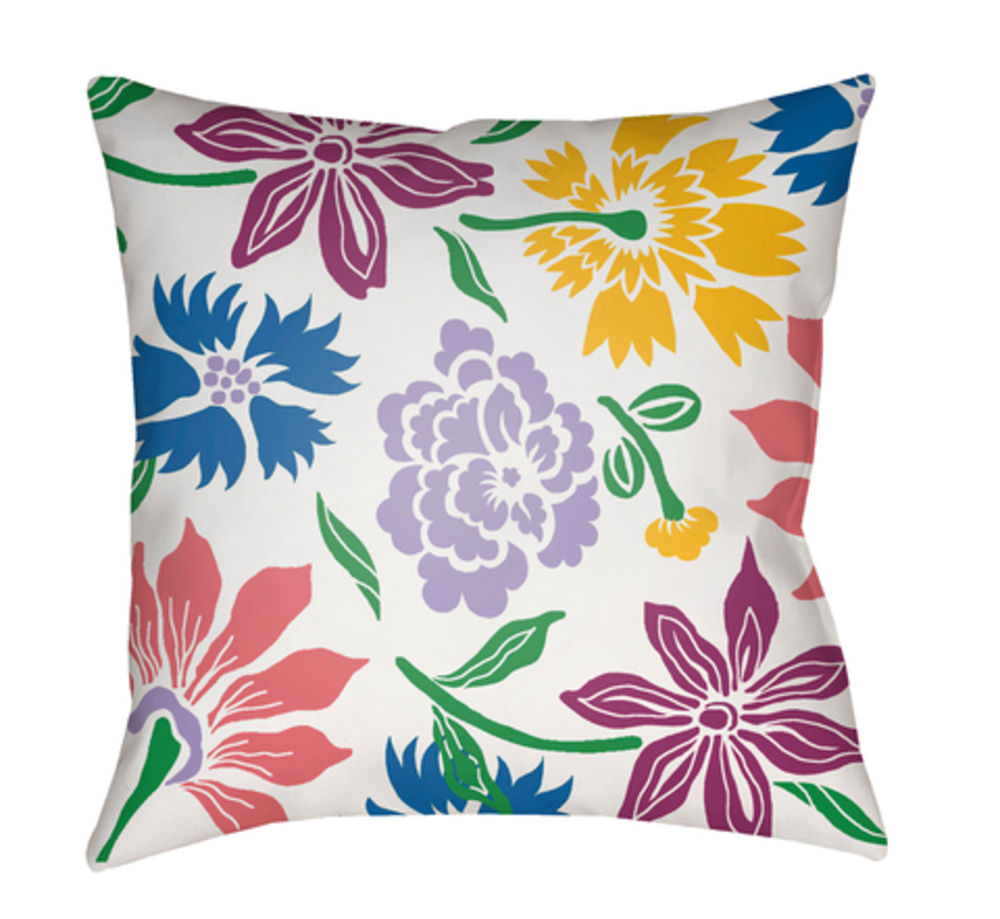 MF041-1818 Moody Floral 18 x 18 x 4 in. Throw Pillow, Purple - Medium