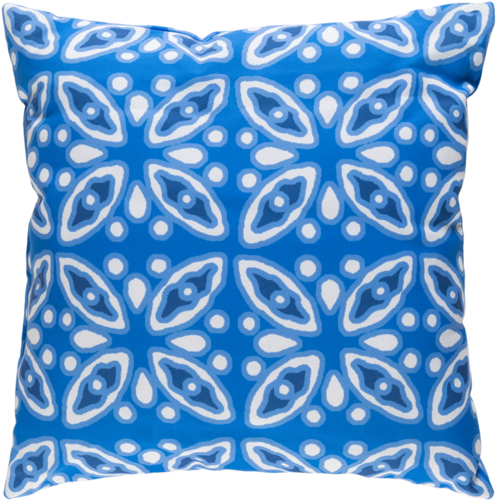 ID004-1818 Decorative 18 x 18 x 4 in. Throw Pillow, Blue - Medium