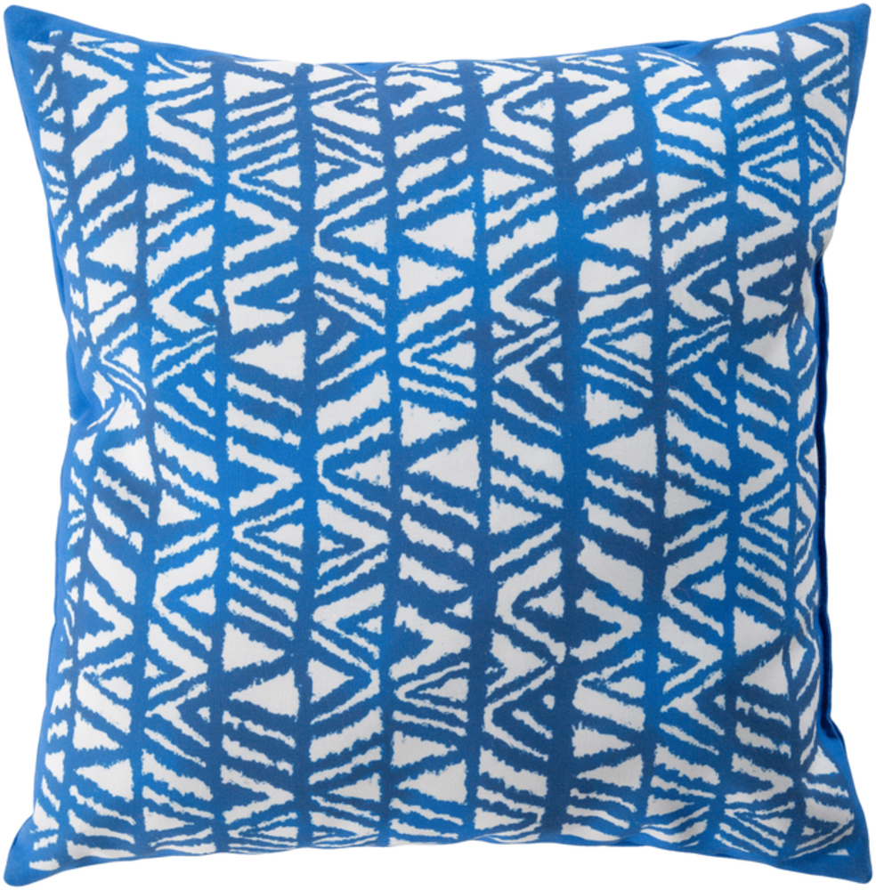 ID005-1818 Decorative 18 x 18 x 4 in. Throw Pillow, Blue - Medium