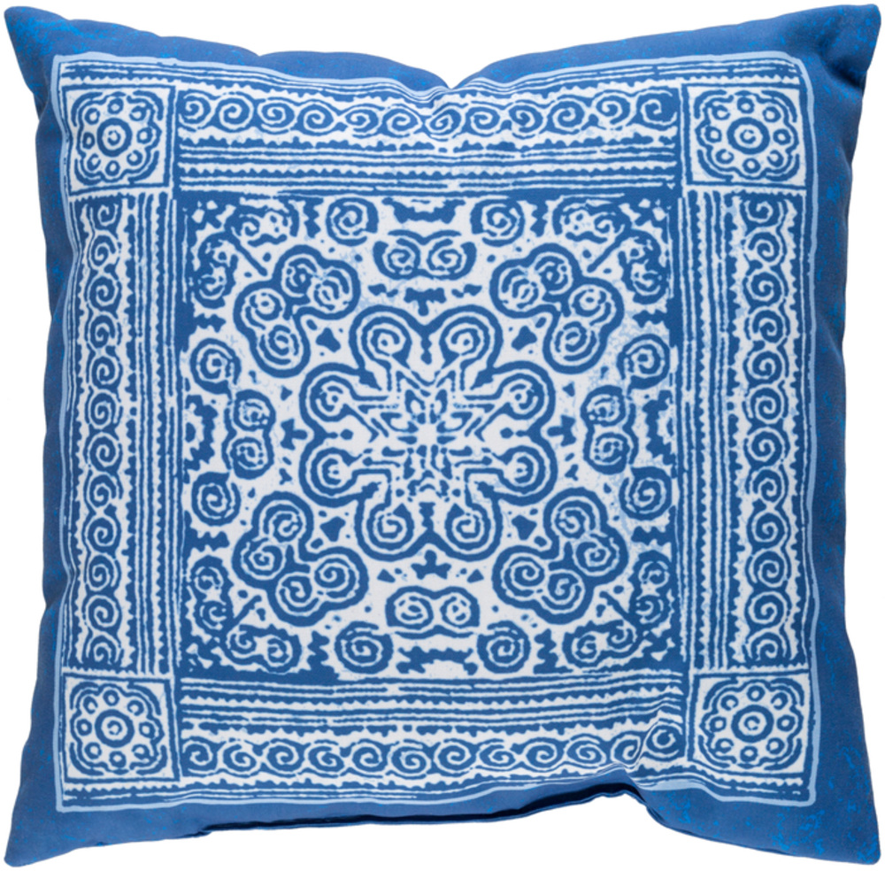 ID008-2020 Decorative 20 x 20 x 4 in. Throw Pillow, Blue - Medium