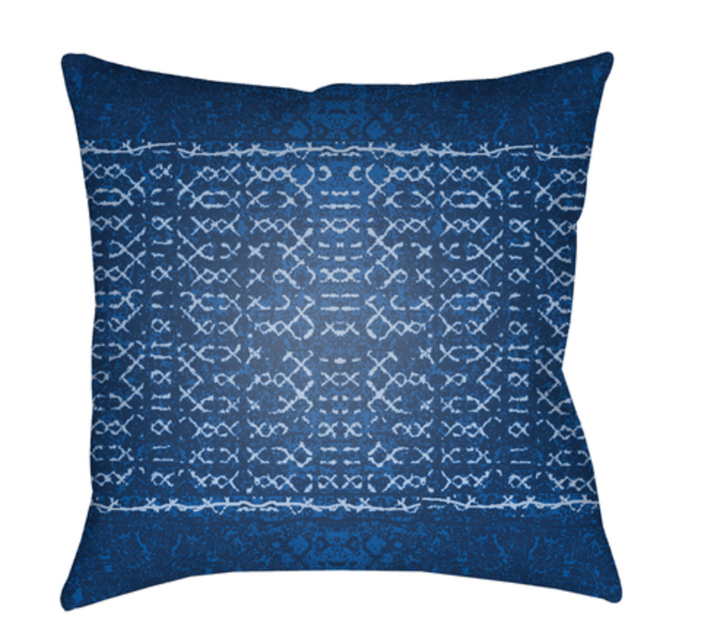 ID010-1818 Decorative 18 x 18 x 4 in. Throw Pillow, Blue - Medium