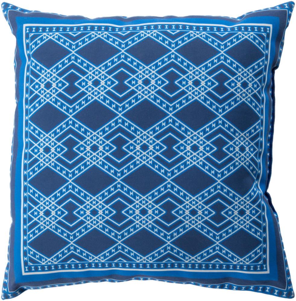 ID011-2020 Decorative 20 x 20 x 4 in. Throw Pillow, Blue - Medium