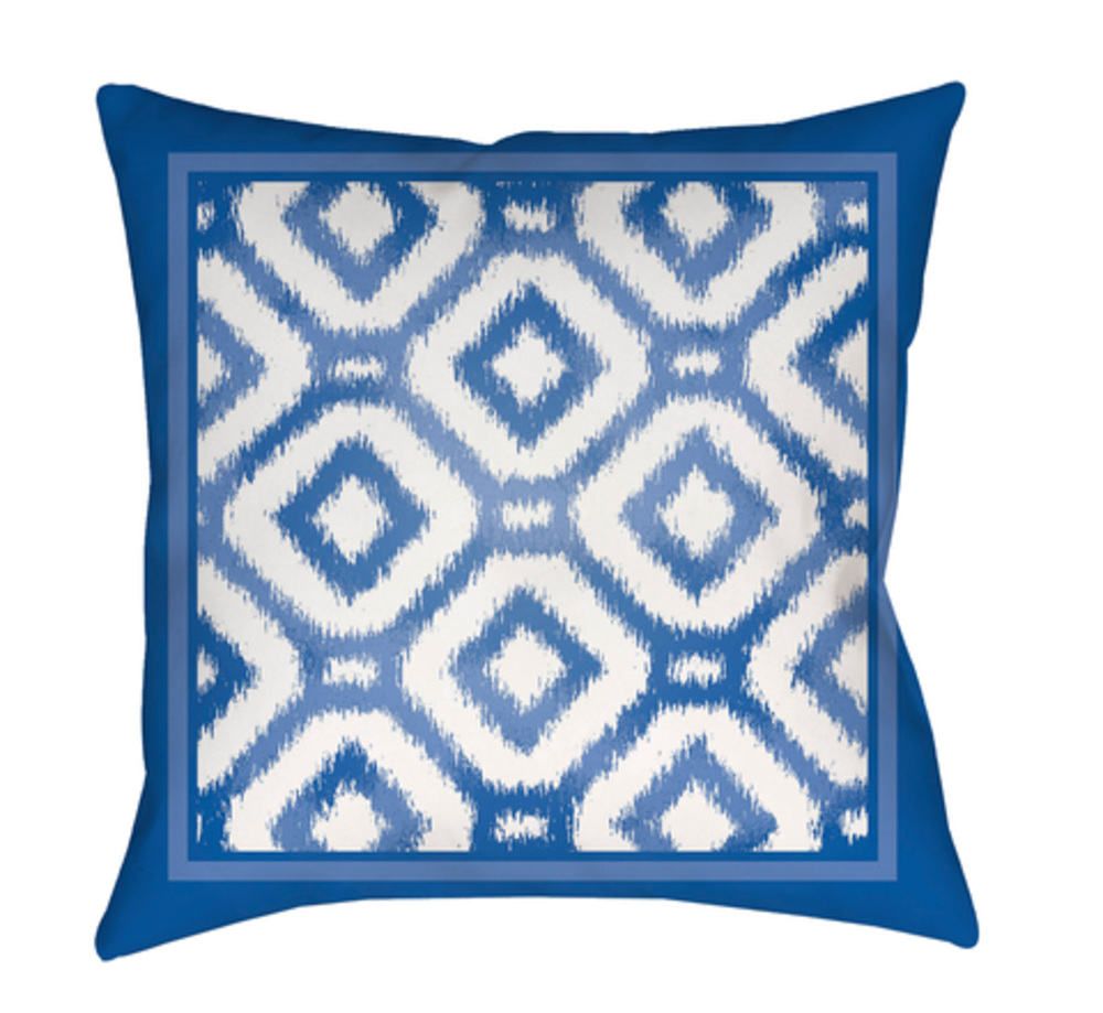 ID015-2020 Decorative 20 x 20 x 4 in. Throw Pillow, Blue - Medium