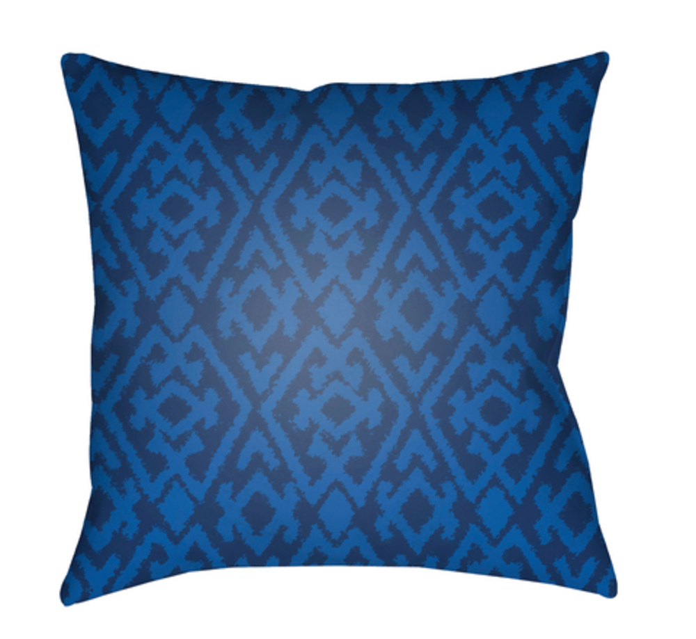ID020-1818 Decorative 18 x 18 x 4 in. Throw Pillow, Blue - Medium