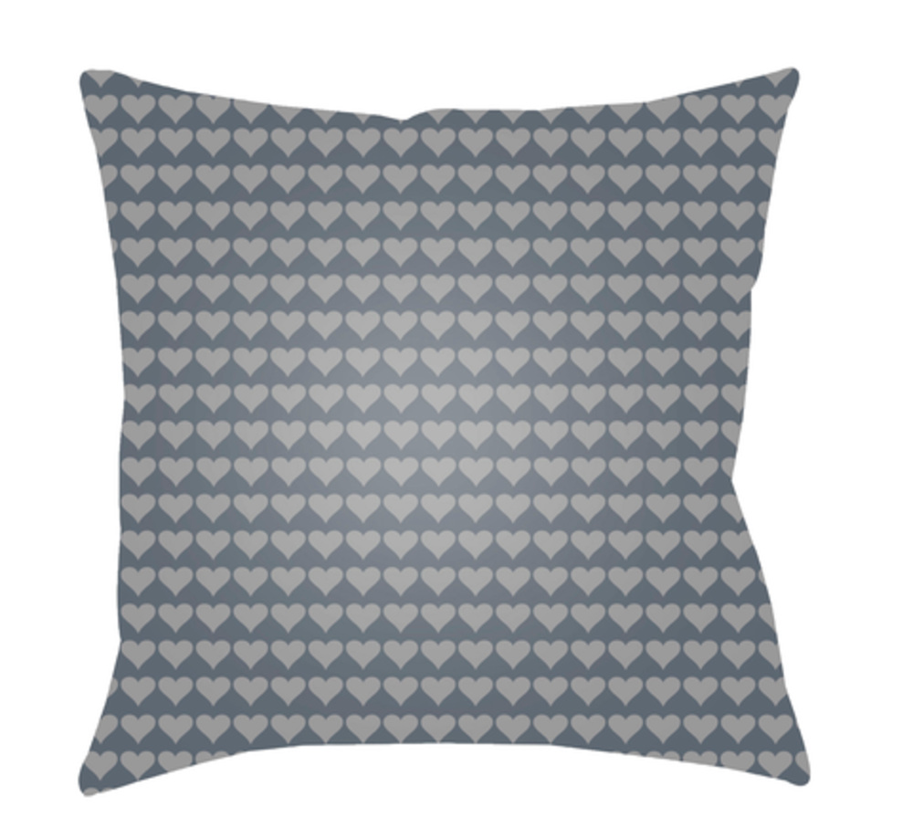 LI023-2222 Littles 22 x 22 x 5 in. Throw Pillow, Grey - Large