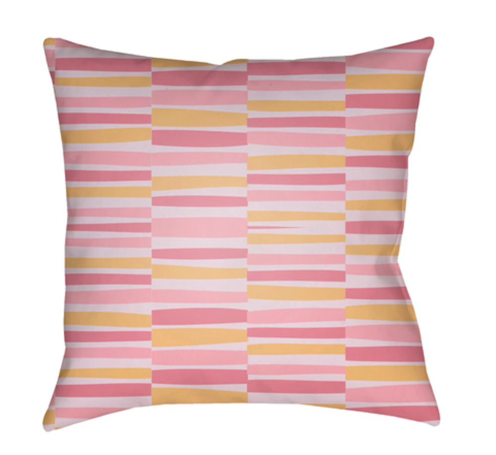 LI045-2222 Littles 22 x 22 x 5 in. Throw Pillow, Pink - Large