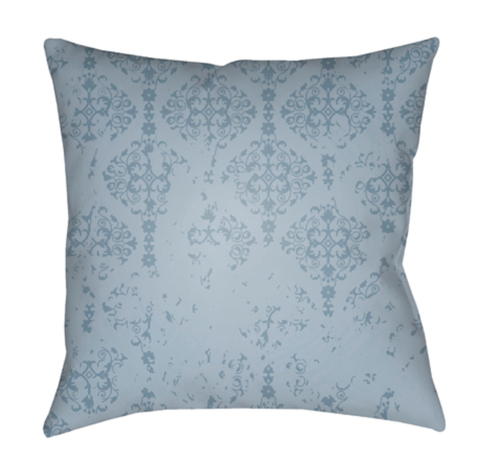 DK014-2222 Moody Damask 22 x 22 x 5 in. Throw Pillow, Blue - Large