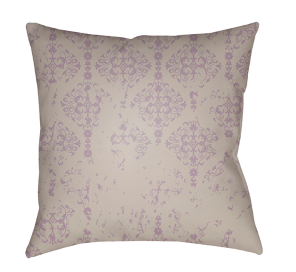 DK015-2222 Moody Damask 22 x 22 x 5 in. Throw Pillow, Grey - Large