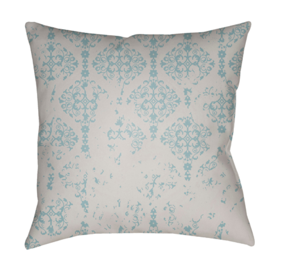 DK016-2222 Moody Damask 22 x 22 x 5 in. Throw Pillow, Grey - Large