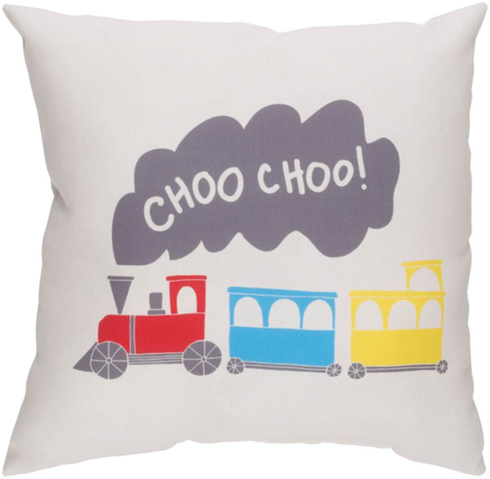 LIL096-1818 Trains 18 x 18 x 4 in. Throw Pillow - Medium