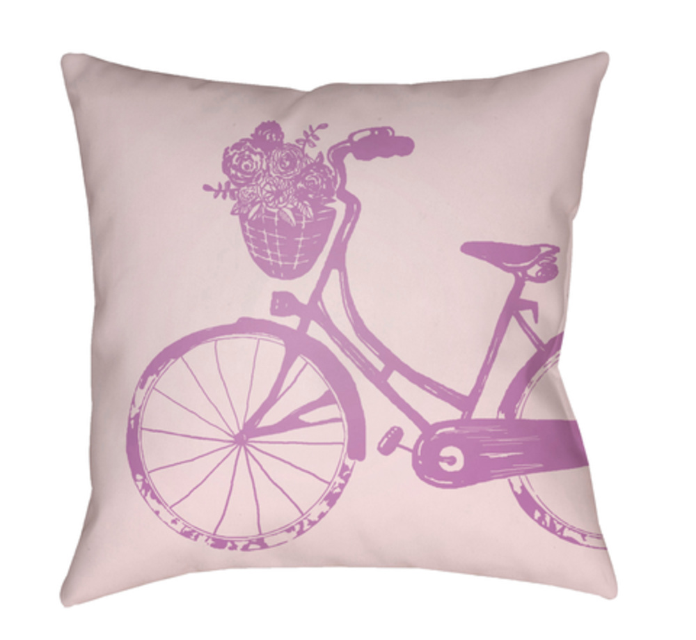 LIL011-2020 Bicycle 20 x 20 x 4 in. Throw Pillow - Medium