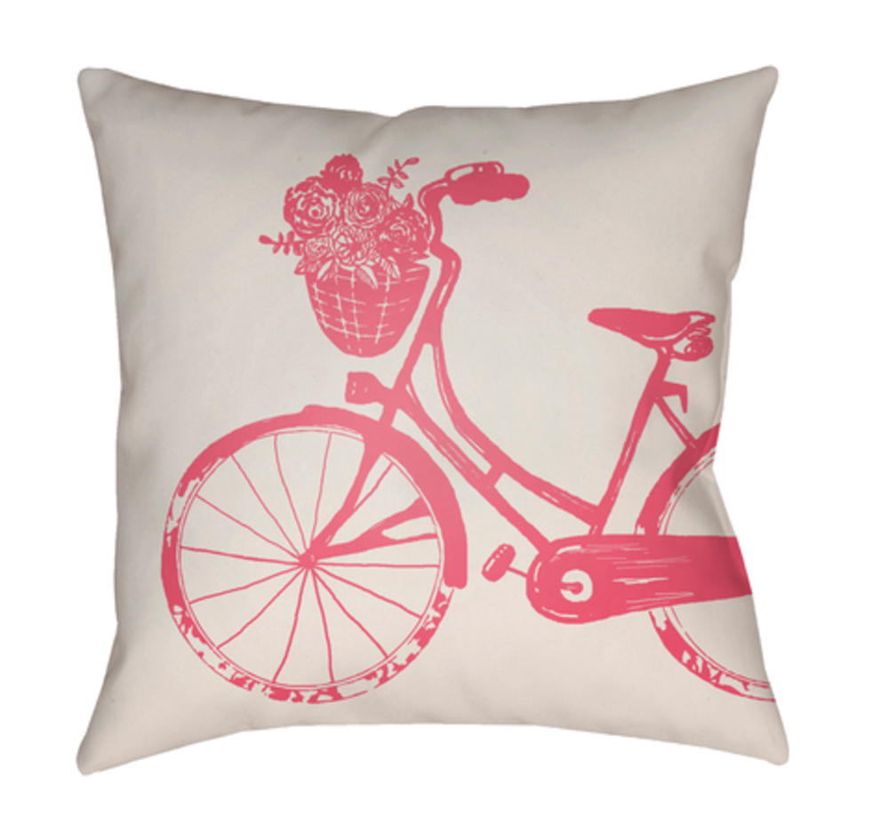 LIL015-2020 Bicycle 20 x 20 x 4 in. Throw Pillow - Medium