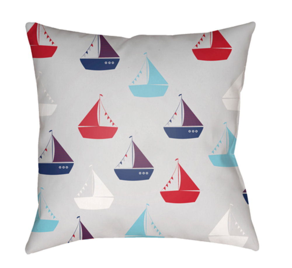 LIL016-2020 Boats 20 x 20 x 4 in. Throw Pillow - Medium