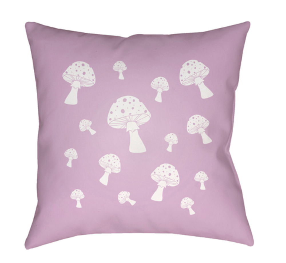 LIL041-2020 Mushrooms 20 x 20 x 4 in. Throw Pillow - Medium