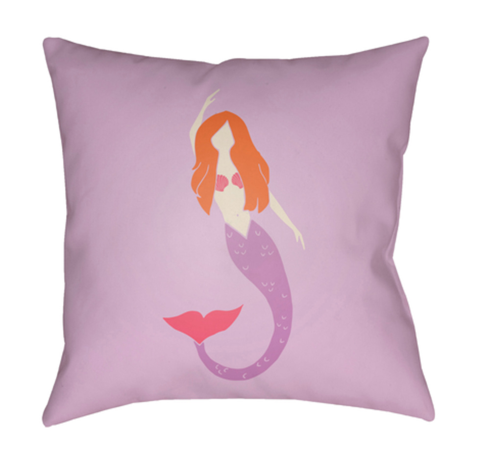 LIL052-2020 Mermaid 20 x 20 x 4 in. Throw Pillow - Medium