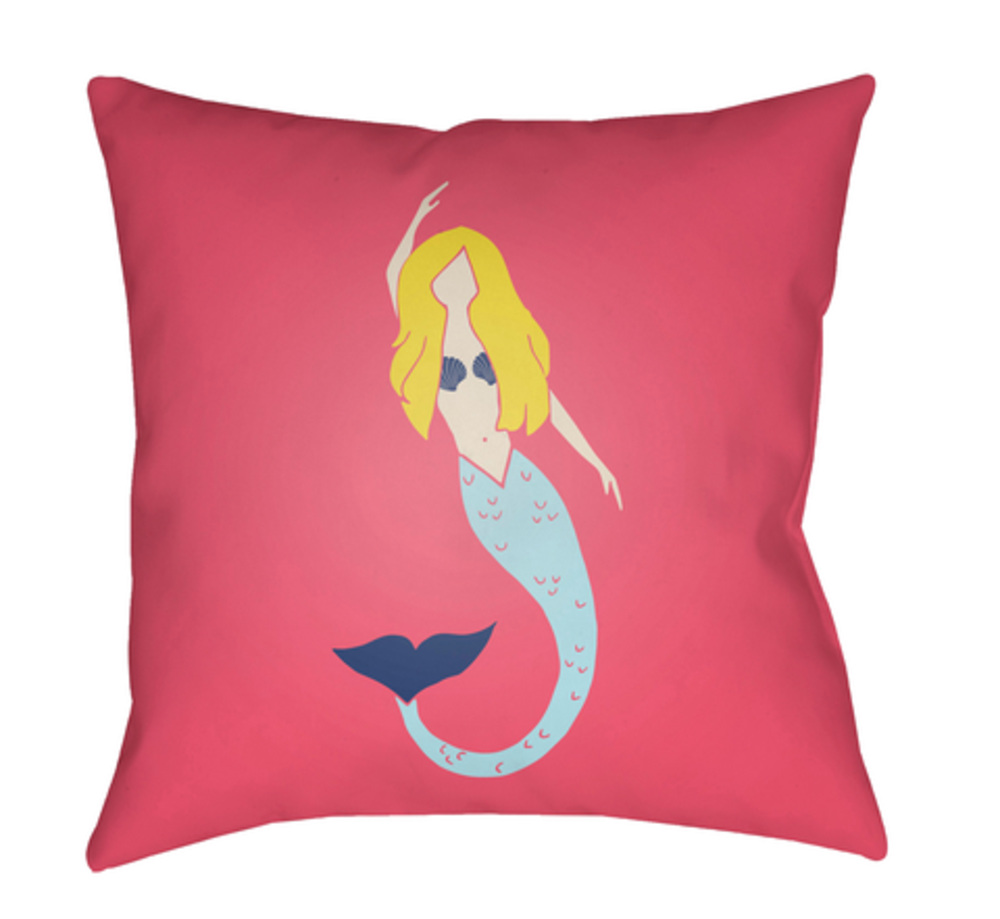 LIL053-2020 Mermaid 20 x 20 x 4 in. Throw Pillow - Medium