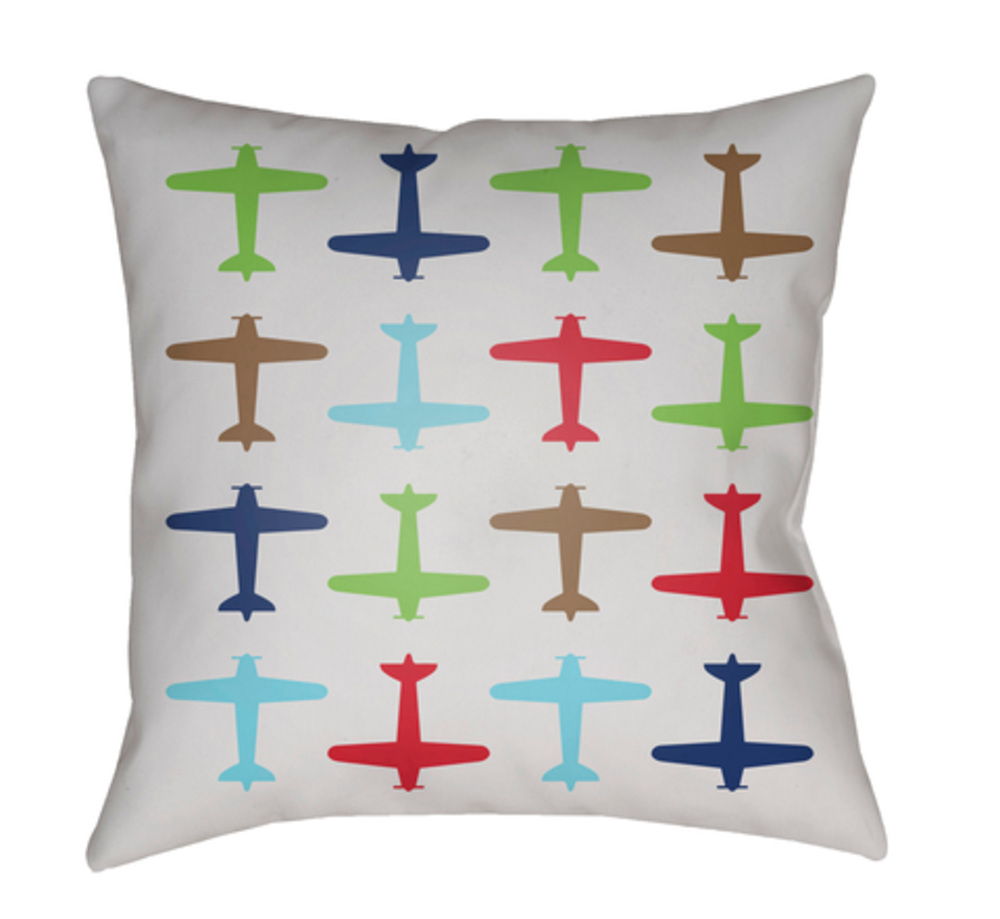 LIL094-2020 Planes 20 x 20 x 4 in. Throw Pillow - Medium