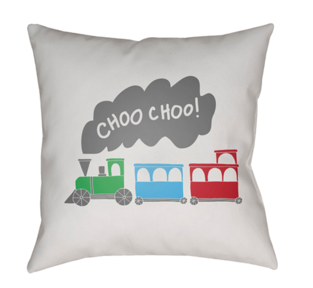 LIL095-2020 Trains 20 x 20 x 4 in. Throw Pillow - Medium