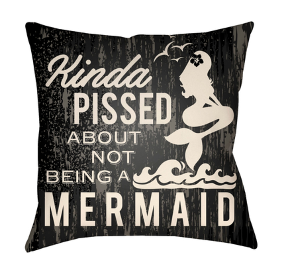 LTCH1536-2020 Litchfield 20 x 20 x 0.25 in. Pillow Cover, Black & White - Medium