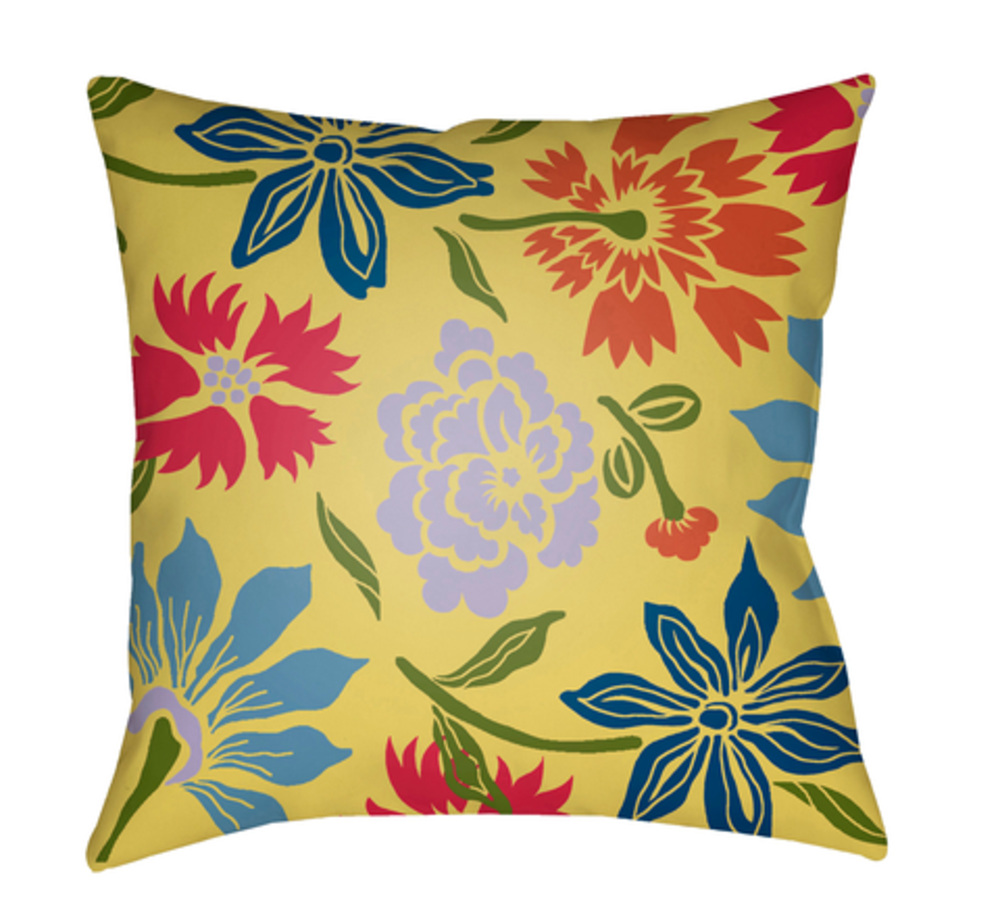 MF046-2020 Moody Floral 20 x 20 x 4 in. Throw Pillow, Purple - Medium