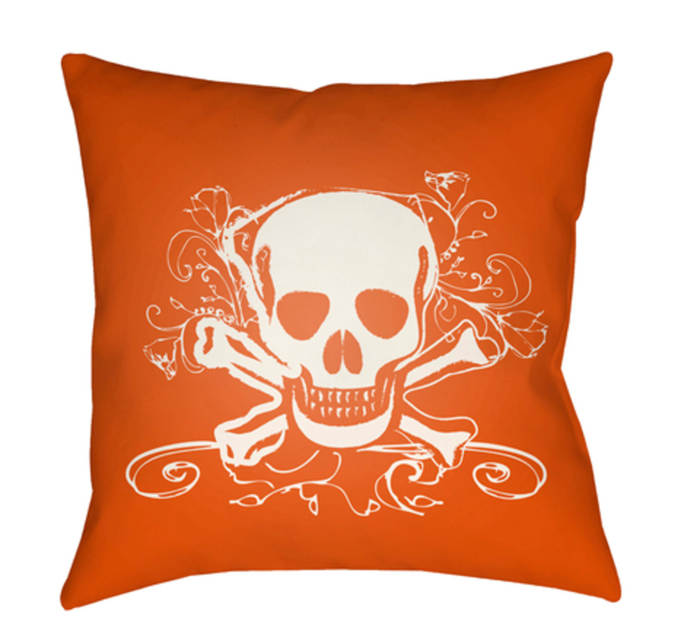 PK005-1818 Punk 18 x 18 x 4 in. Throw Pillow, White - Medium