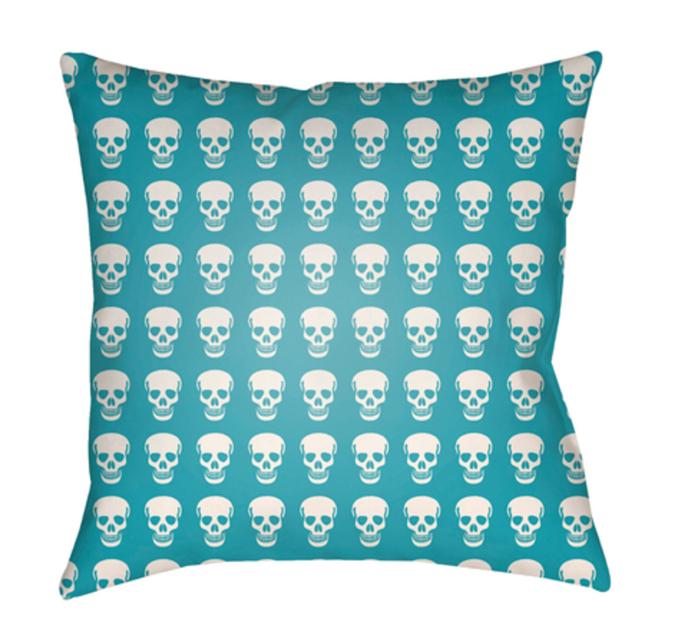 PK007-1818 Punk 18 x 18 x 4 in. Throw Pillow, White - Medium