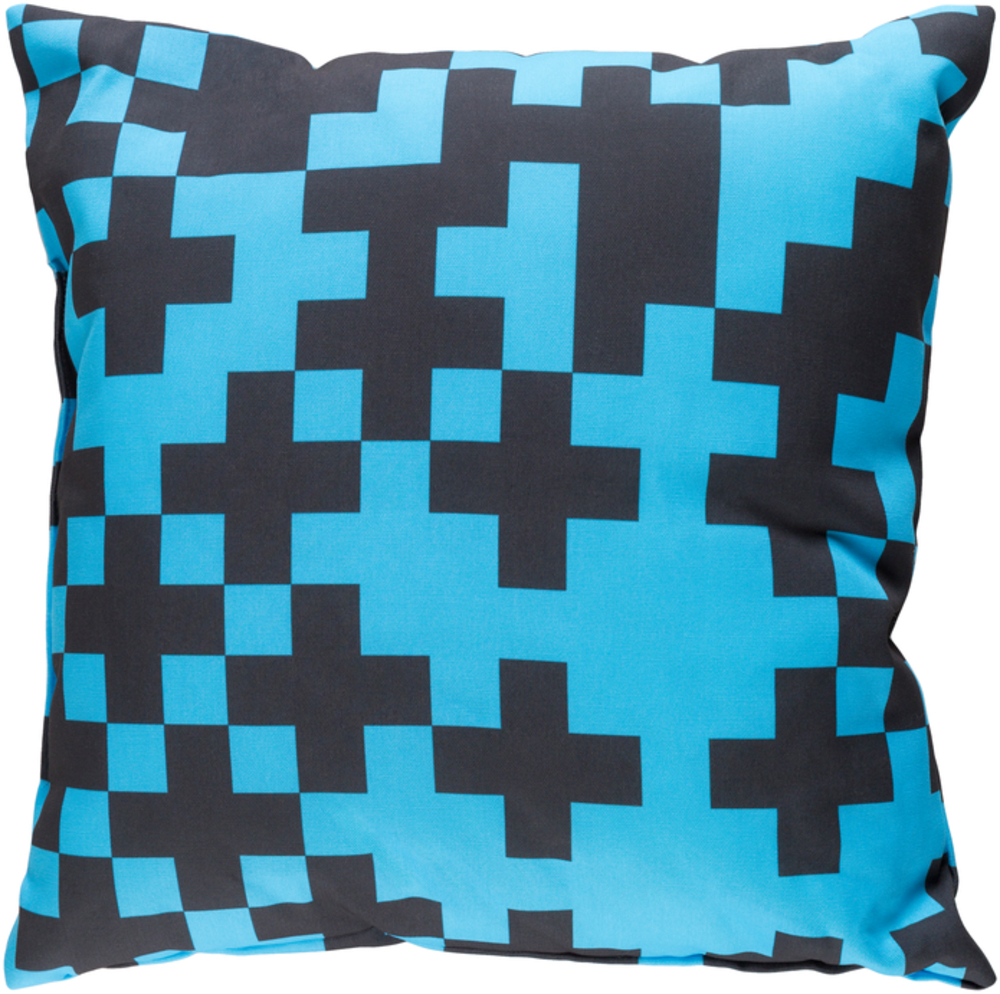 SN004-2020 Scandanavian 20 x 20 x 4 in. Throw Pillow, Blue - Medium