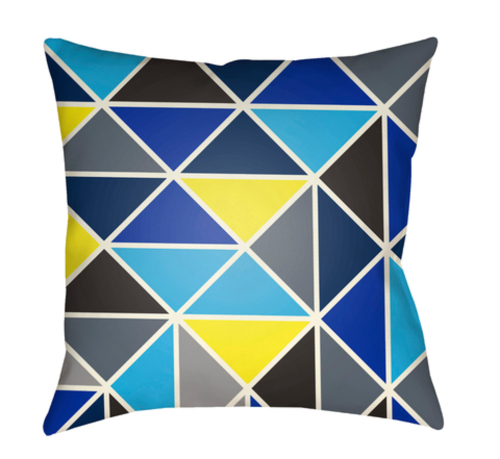 SN006-1818 Scandanavian 18 x 18 x 4 in. Throw Pillow, Black - Medium
