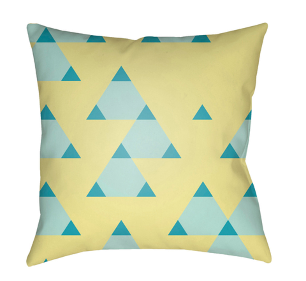 SN010-2020 Scandanavian 20 x 20 x 4 in. Throw Pillow, Yellow - Medium