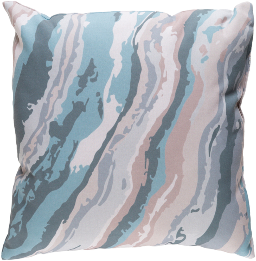 TX009-1818 Textures 18 x 18 x 4 in. Throw Pillow, Blue - Medium