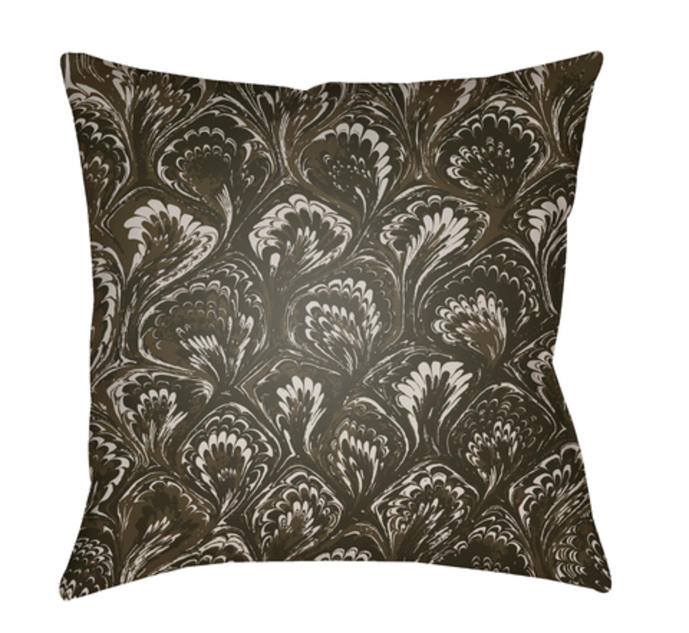 TX023-2020 Textures 20 x 20 x 4 in. Throw Pillow, Black - Medium