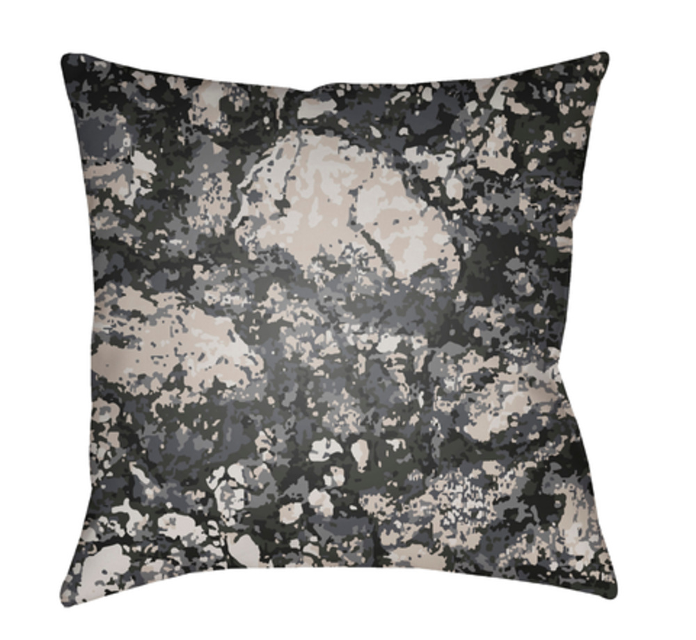 TX022-2222 Textures 22 x 22 x 5 in. Throw Pillow, Black - Large