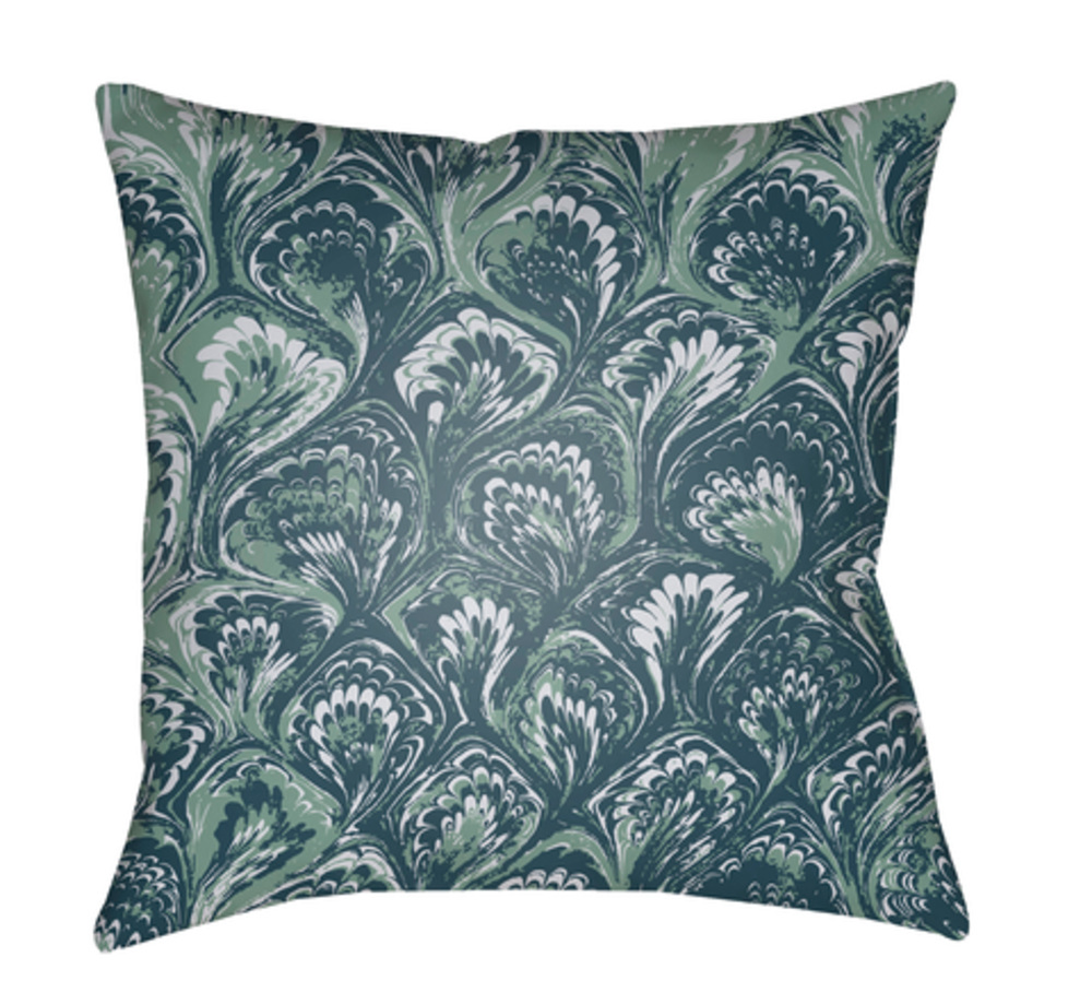 TX025-2222 Textures 22 x 22 x 5 in. Throw Pillow, Green - Large