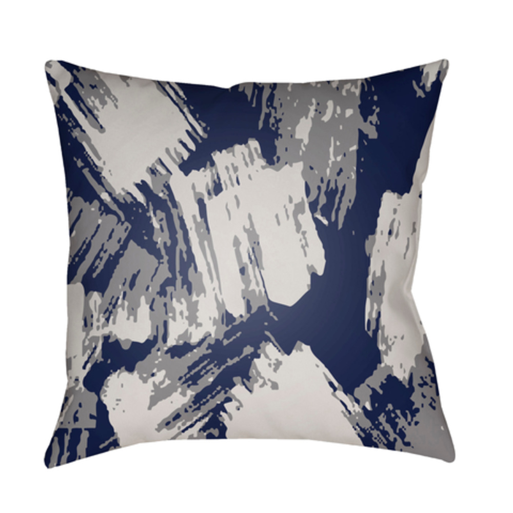 TX052-2222 Textures 22 x 22 x 5 in. Throw Pillow, Navy - Large