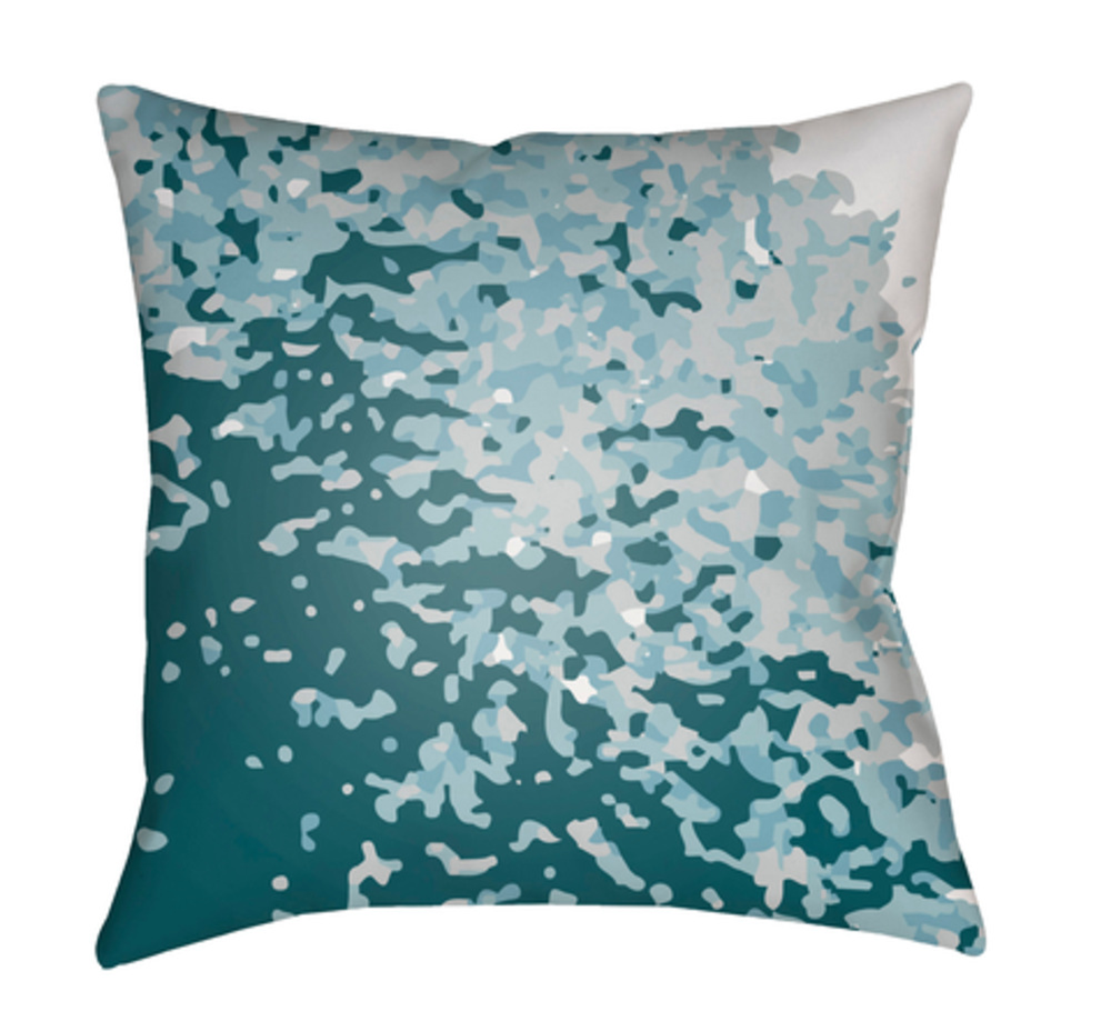 TX058-2222 Textures 22 x 22 x 5 in. Throw Pillow, Blue - Large