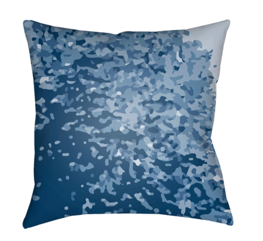 TX059-2222 Textures 22 x 22 x 5 in. Throw Pillow, Blue - Large