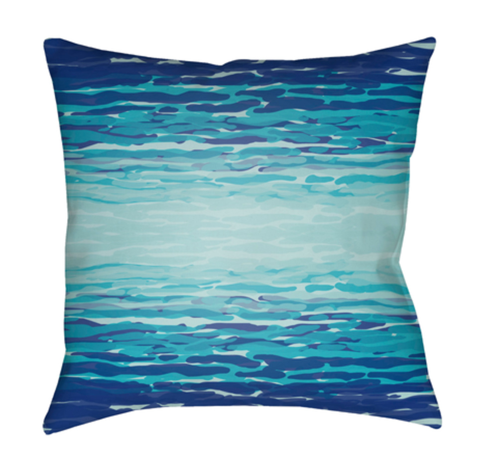 TX067-2222 Textures 22 x 22 x 5 in. Throw Pillow, Blue - Large