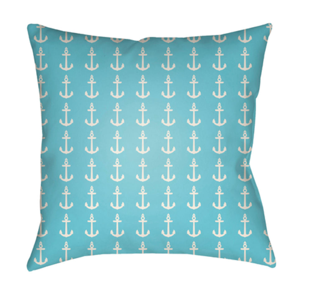 CC009-2222 Carolina Coastal 22 x 22 x 5 in. Throw Pillow, Blue - Large