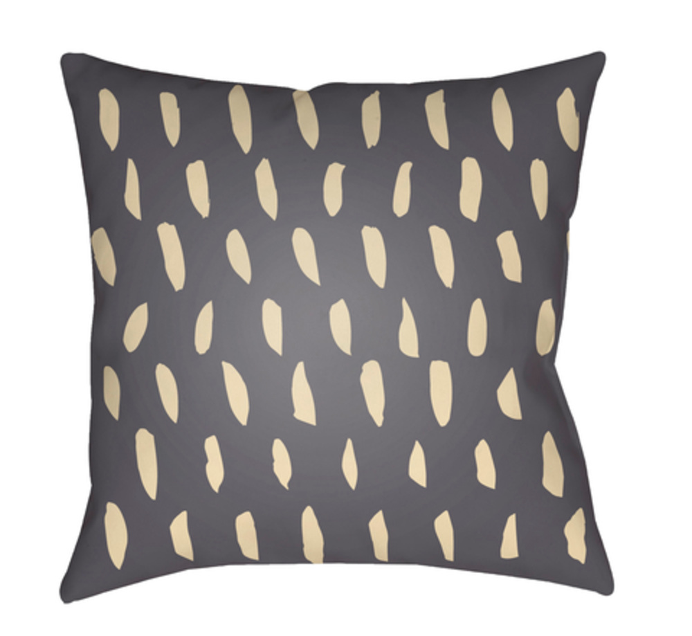 DOT002-1818 Spots 18 x 18 x 4 in. Throw Pillow, Grey - Medium