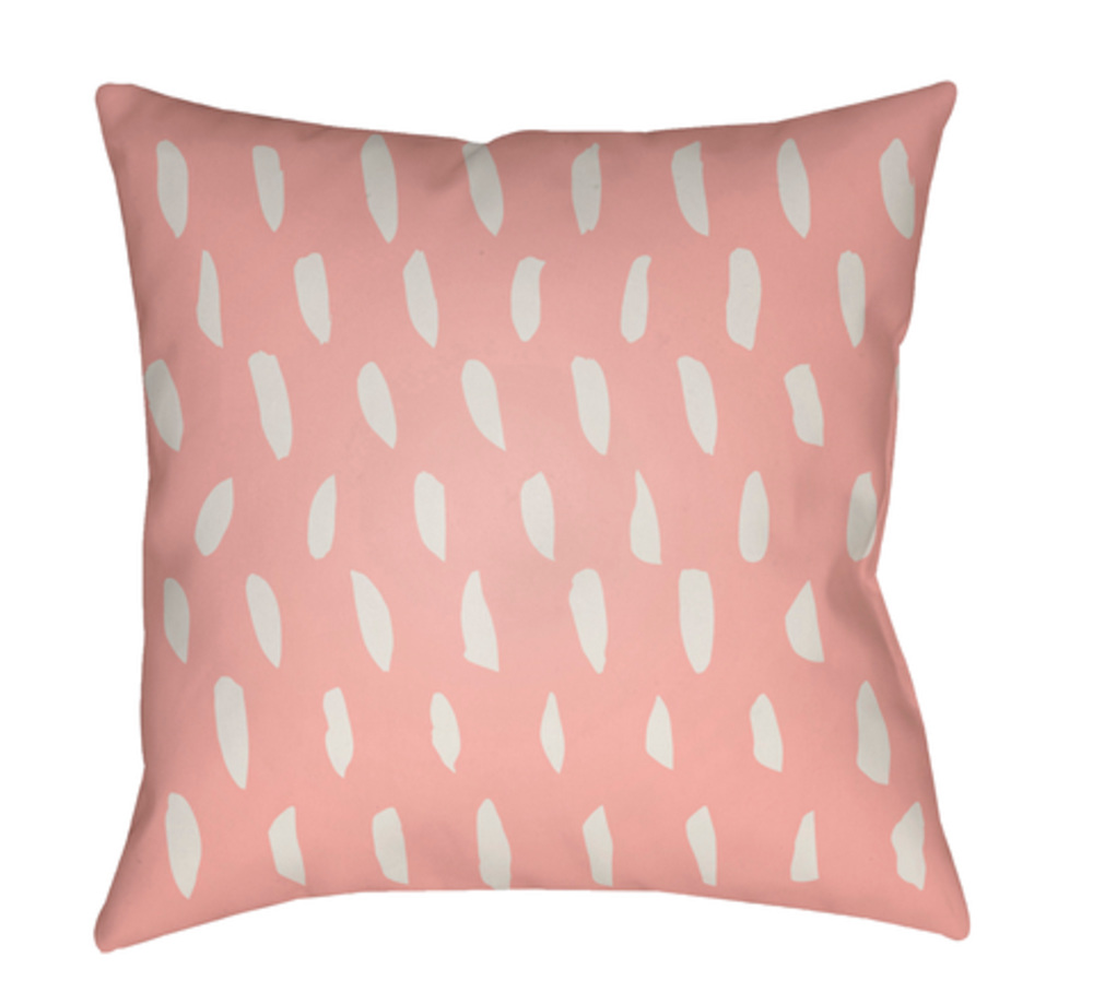 DOT003-1818 Spots 18 x 18 x 4 in. Throw Pillow, Pink - Medium