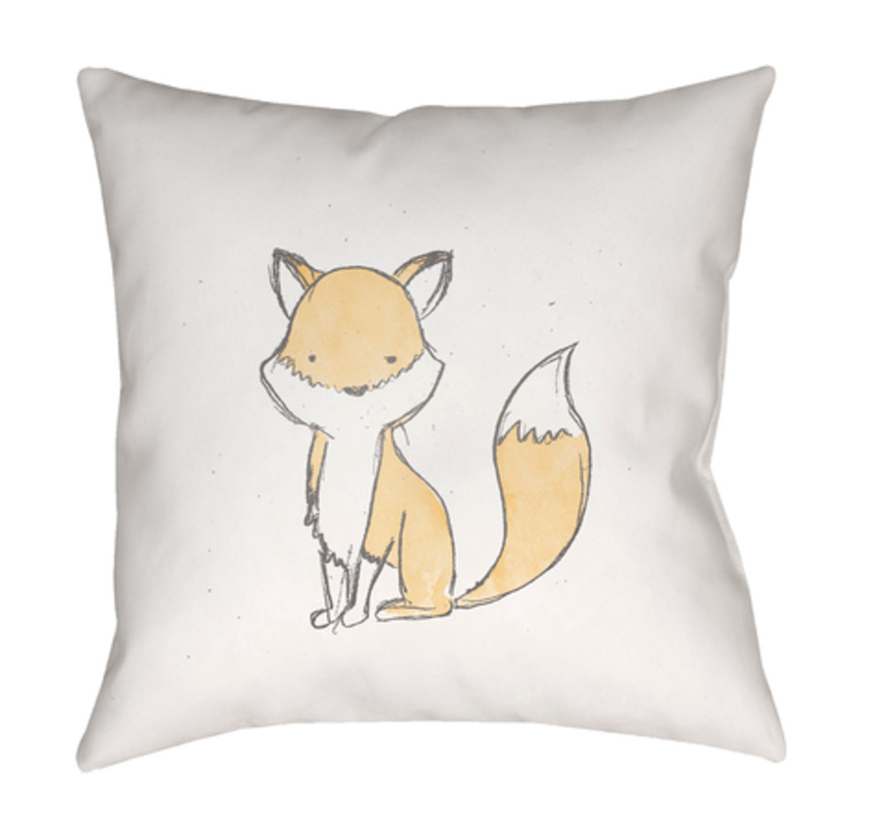 NUR003-1818 Nursery 18 x 18 x 4 in. Throw Pillow, Brown - Medium