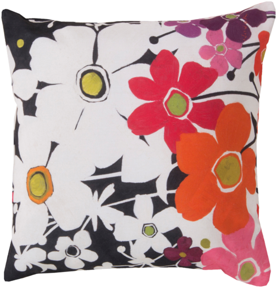 RG008-2020 Rain 20 x 20 x 4 in. Throw Pillow, Orange - Medium