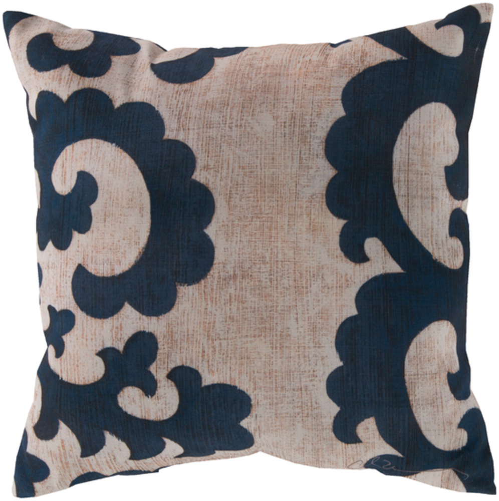 RG018-2020 Rain 20 x 20 x 4 in. Throw Pillow, Navy - Medium