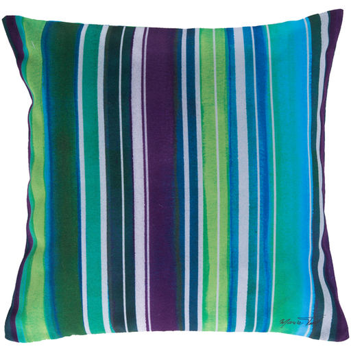 RG033-1818 18 x 18 x 4 in. Rain Contemporary Square Throw Pillow, Multi Color