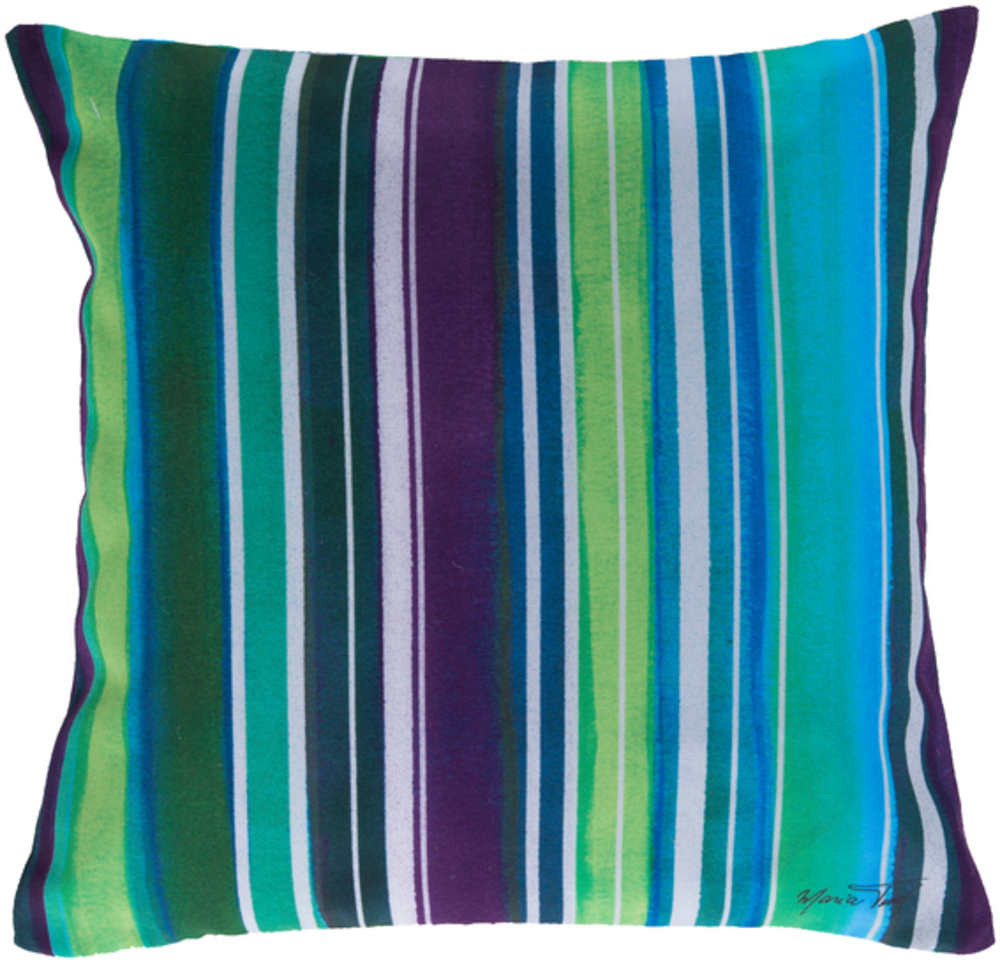 RG033-2020 20 x 20 x 4 in. Rain Contemporary Square Throw Pillow, Multi Color