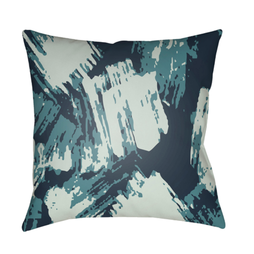 TX046-2020 20 x 20 x 4 in. Textures Abstract Square Throw Pillow, Bright Blue, Violet & Pale Blue