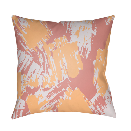 TX050-2020 20 x 20 x 4 in. Textures Abstract Square Throw Pillow, Peach, Rose & Lavender