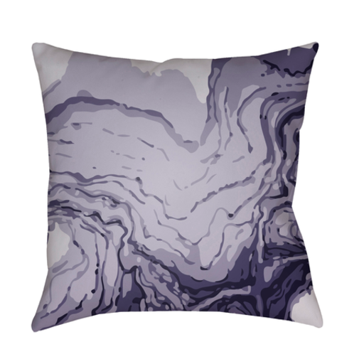TX066-2020 20 x 20 x 4 in. Textures Abstract Square Throw Pillow, Bright Purple, Lavender & Violet