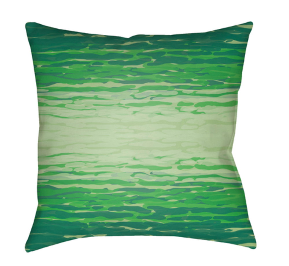 TX068-1818 18 x 18 x 4 in. Textures Abstract Square Throw Pillow, Emerald, Grass Green & Mint