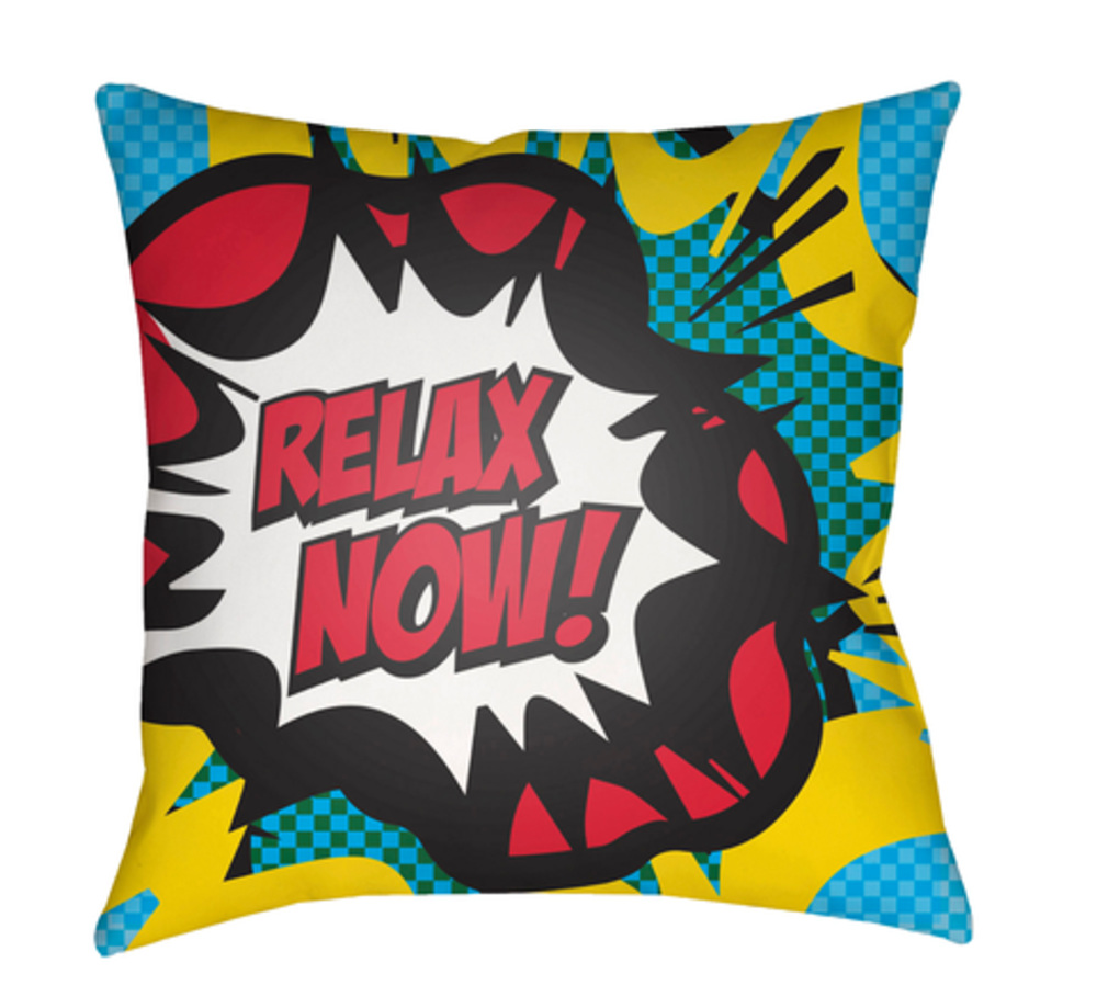 WA018-1818 18 x 18 x 4 in. Warhol Geometric Square Throw Pillow, Multi Color